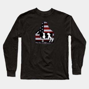 American Flag Ear Tag - Holstein - NOT FOR RESALE WITHOUT PERMISSION Long Sleeve T-Shirt